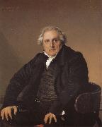 Jean-Auguste Dominique Ingres Portraiy of Biertan oil on canvas